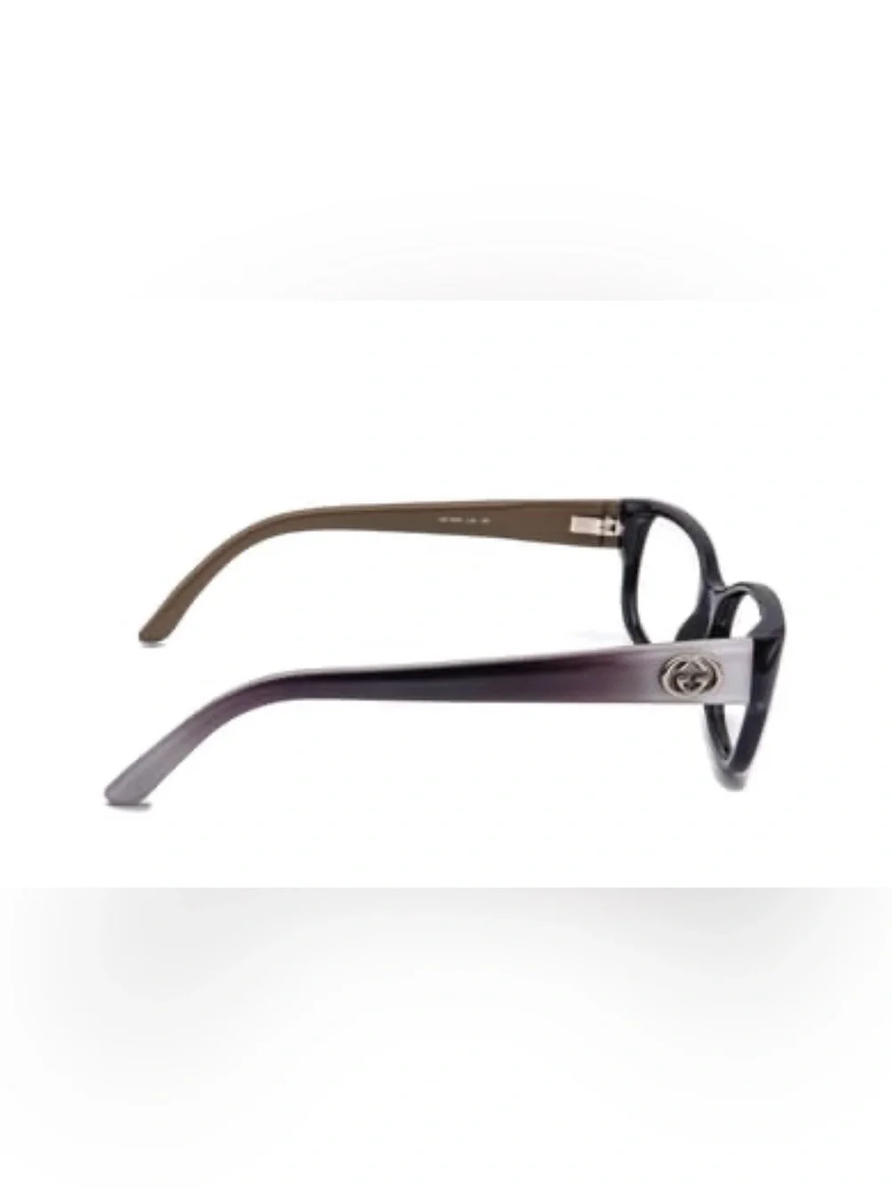EUC-Gucci Gradient 52MM Logo Eyeglass Frames in Black/White-Made in Italy